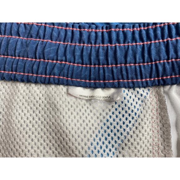 Columbia PFG Boardshorts Blue Mens Swim Trunks Zippered Pocket Large Vacation - Picture 4 of 15